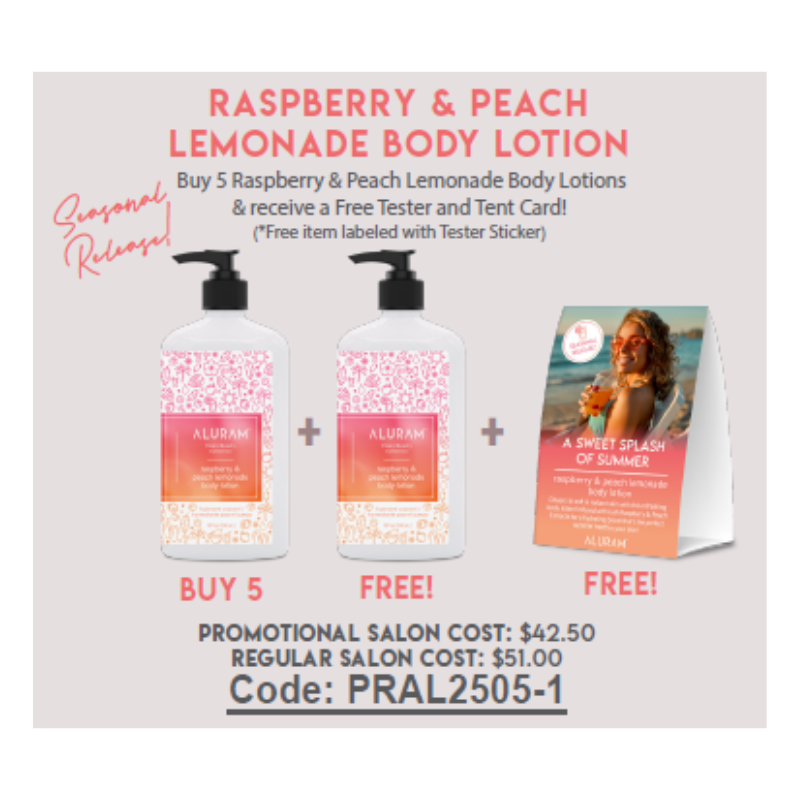 Aluram Raspberry & Peach Lemonade Body Lotion Promotion